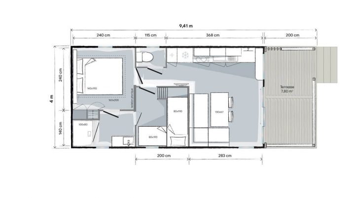 dimension mobil-home 2 chambres