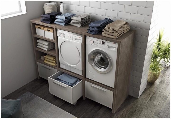 meuble pour machine à laver et sèche-linge ikea