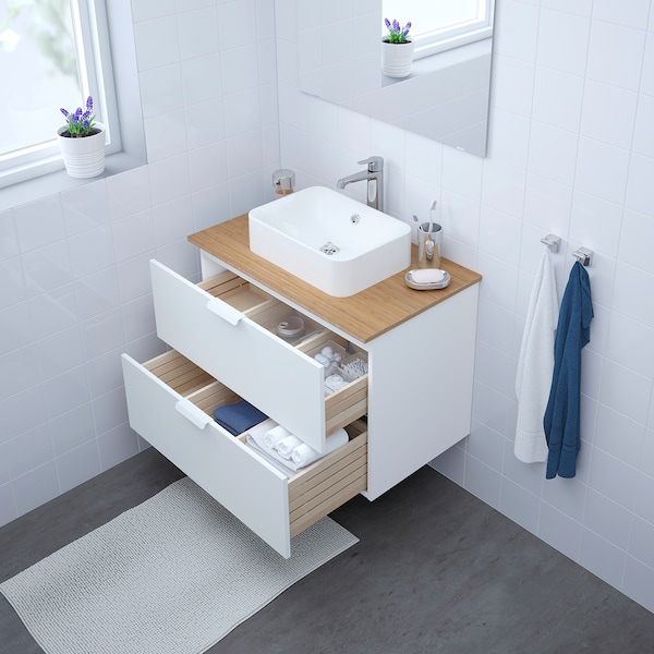 meuble salle de bain ikea godmorgon 80 cm