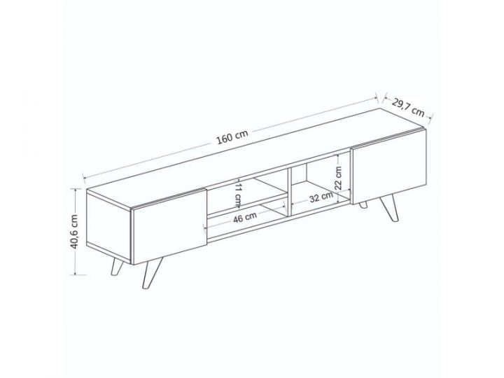 meuble tv blanc doré