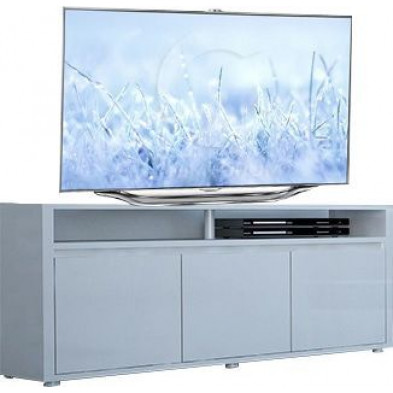 meuble tv blanc et or