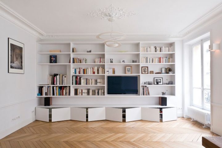 meuble télé et bibliothèque
