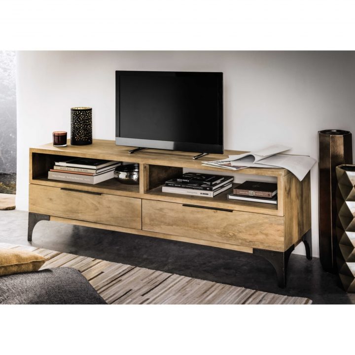 meuble tv en bois de manguier