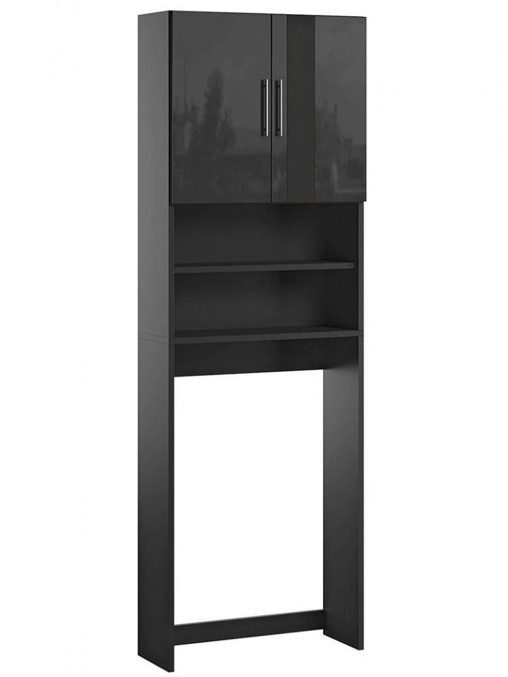 meuble machine à laver noir