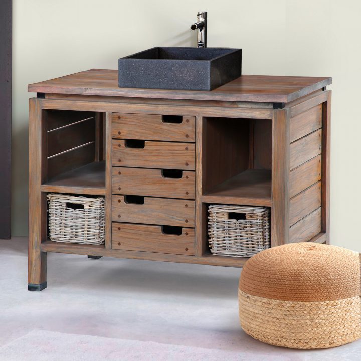 petit meuble avec panier