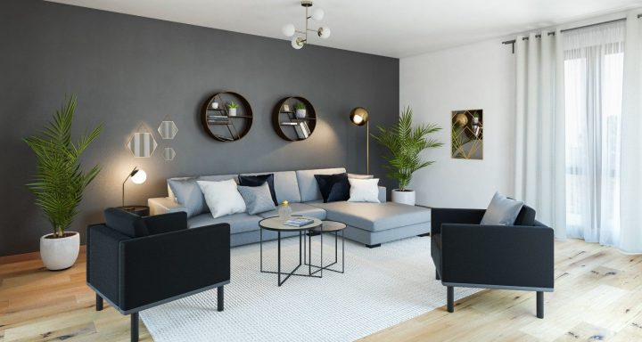 meuble gris et noir meuble gris et noir