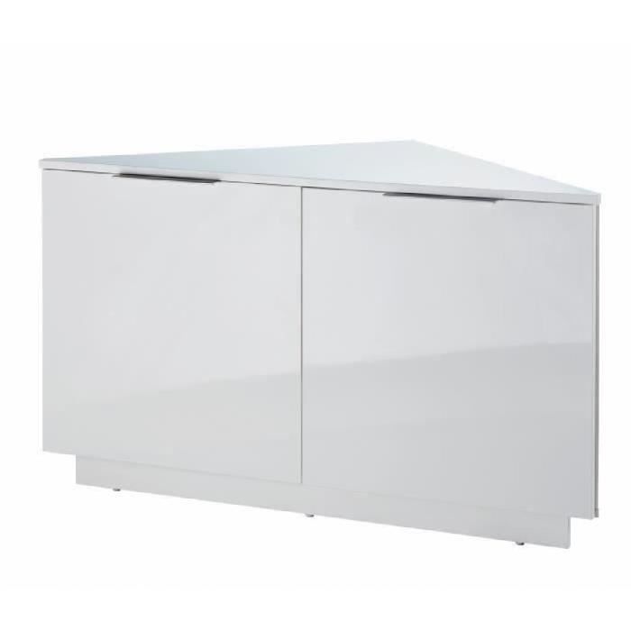 meuble tv d angle blanc