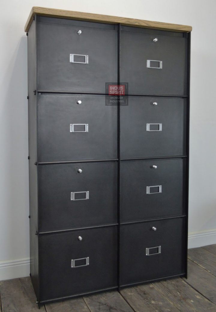 meuble a clapet metal