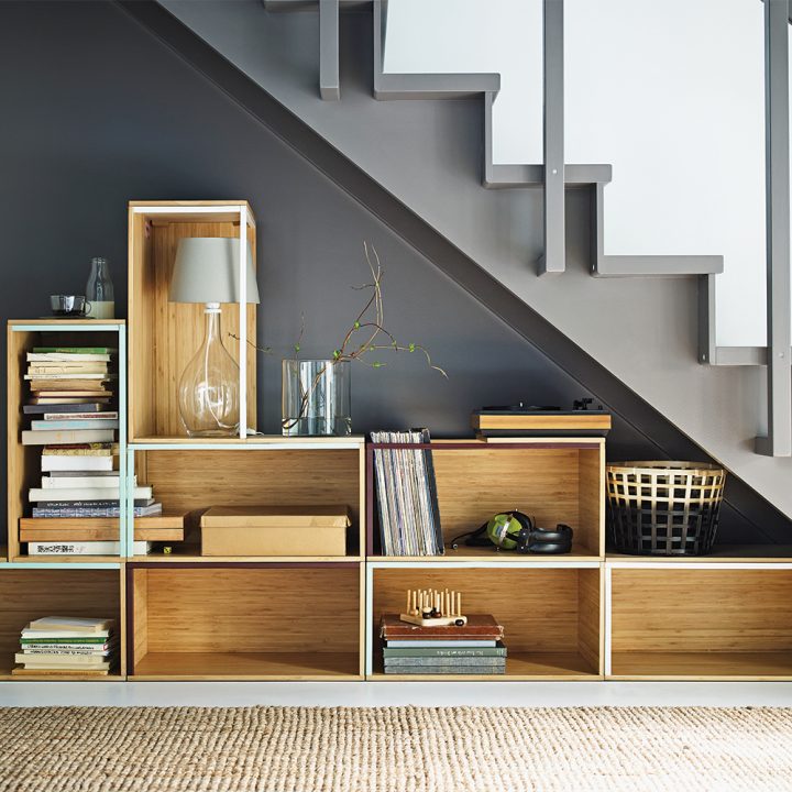 meuble de rangement en escalier