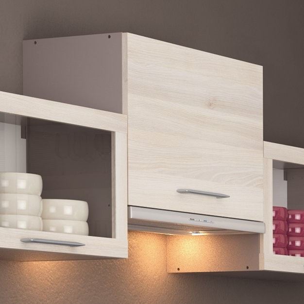 hotte intégrée dans meuble haut