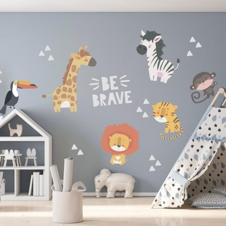 stickers safari chambre bébé