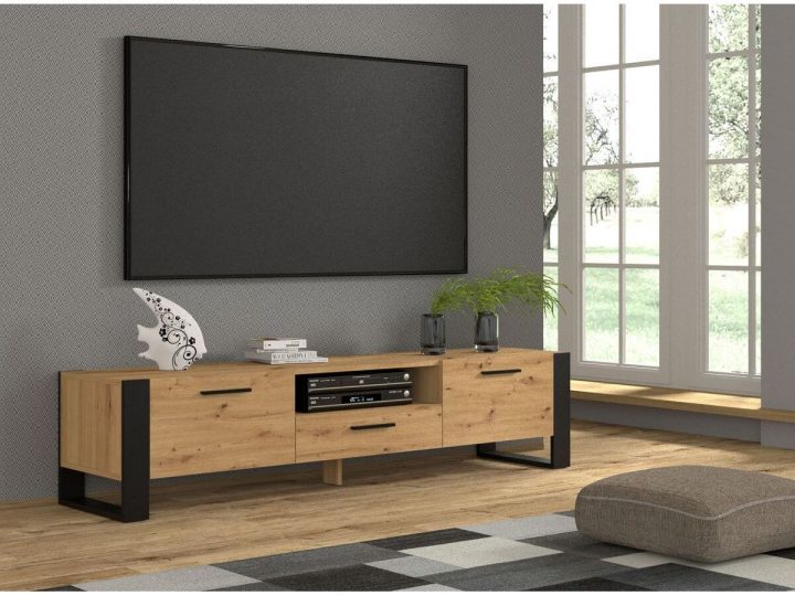 meuble tv noir 200 cm meuble tv noir 200 cm