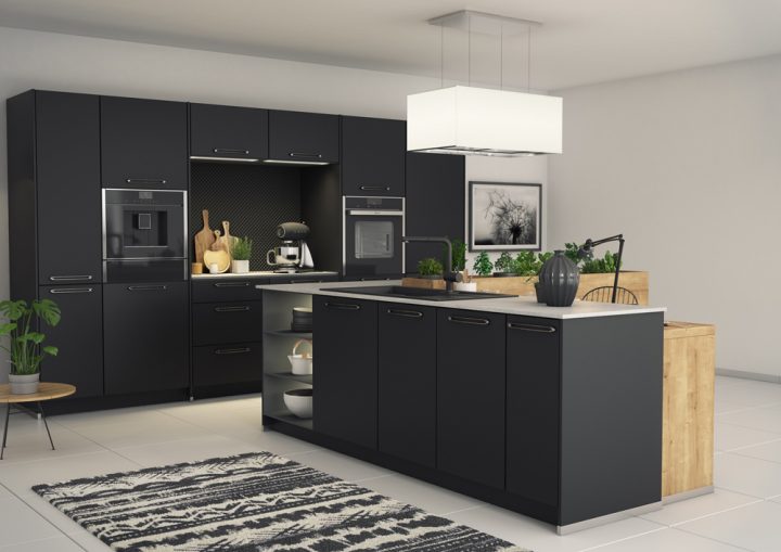 meuble cuisine noir mat meuble cuisine noir mat