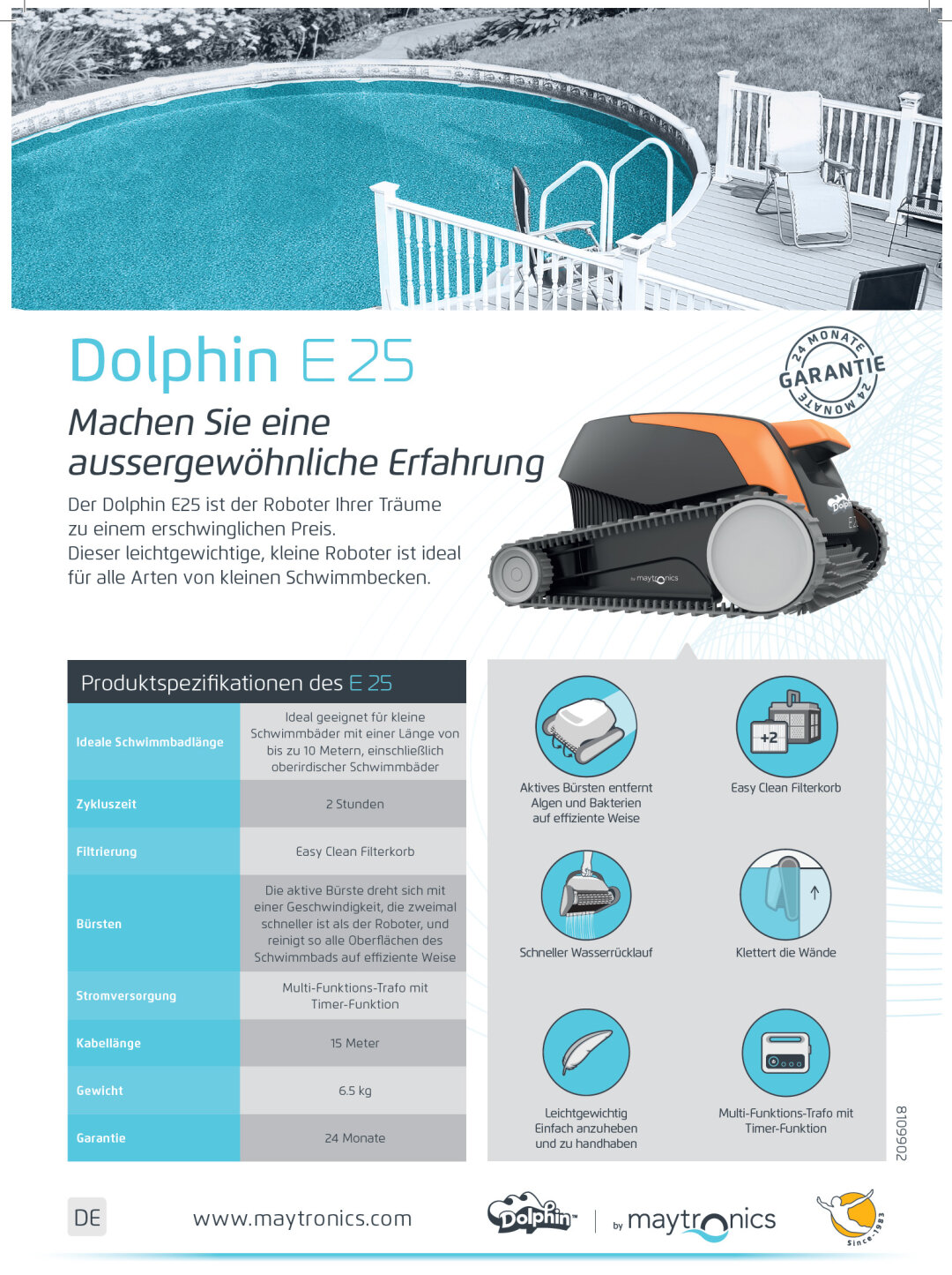 dolphin e25 bedienungsanleitung deutsch