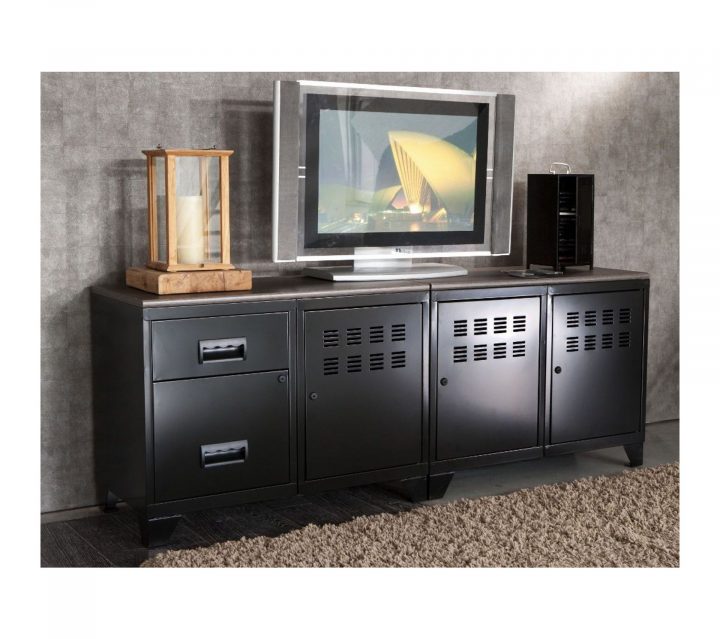 meuble tv industriel bois métal meuble tv industriel bois métal