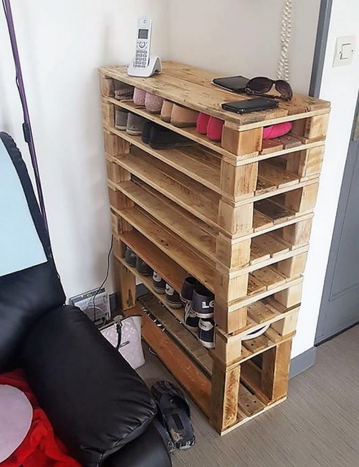 meuble a chaussures en palettes meuble a chaussures en palettes