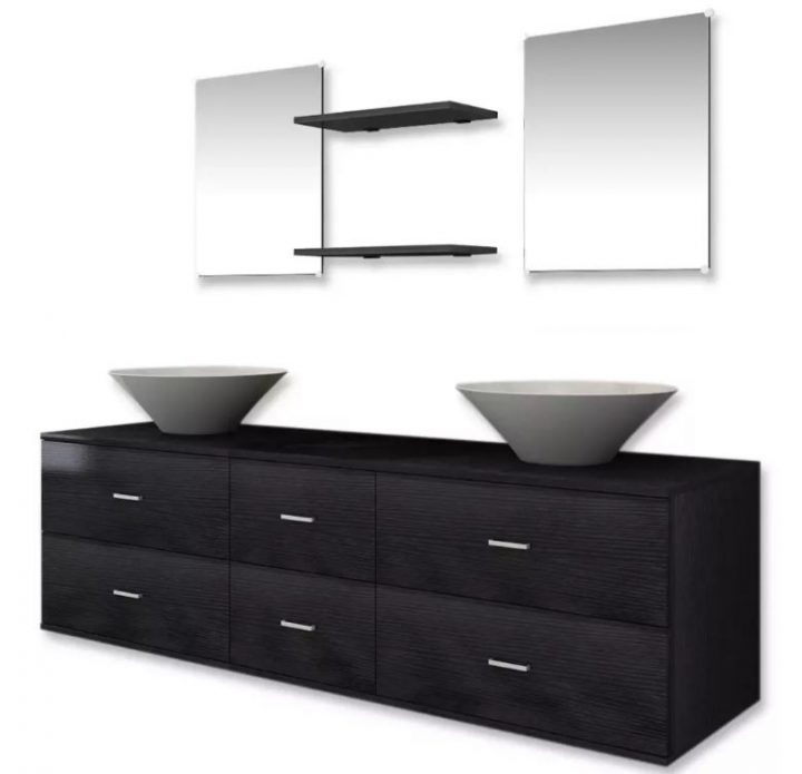 meuble sdb bois et noir meuble sdb bois et noir