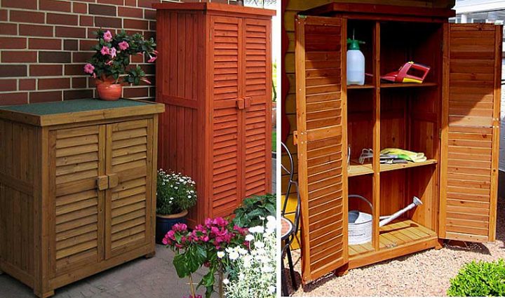 meuble de rangement de jardin