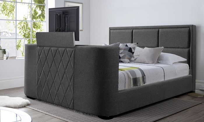 lit avec meuble tv intégré