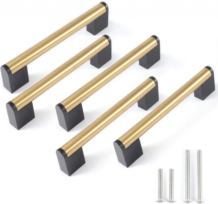 poignée meuble cuisine laiton brossé