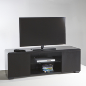 meuble tv noir 100 cm