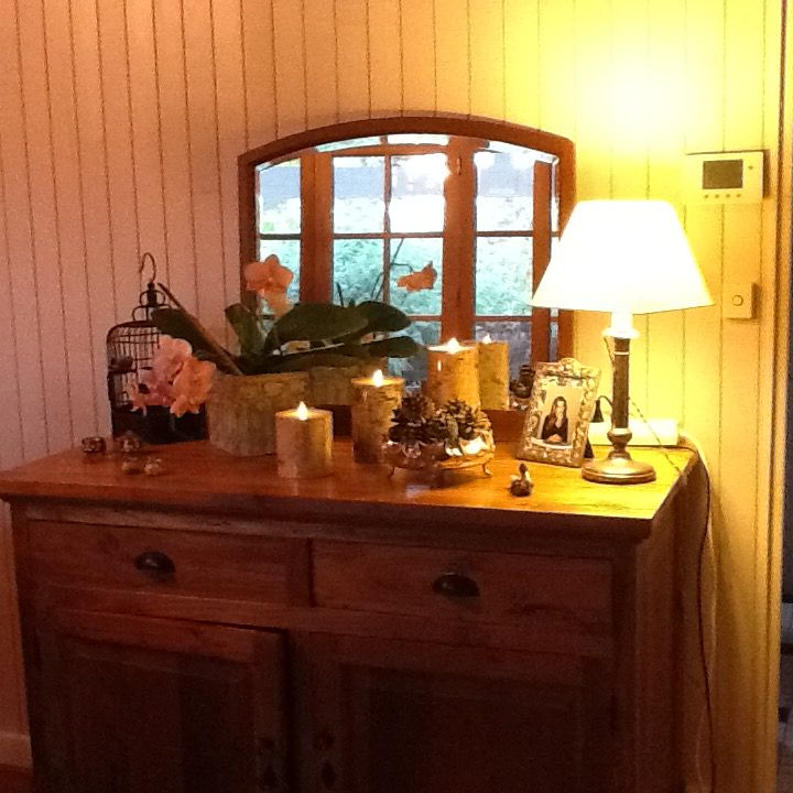 miroir posé sur meuble