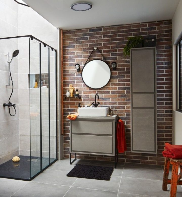 meuble salle de bain style industriel