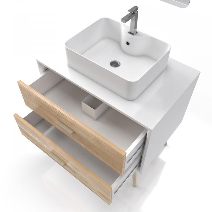 meuble de salle de bain scandinave