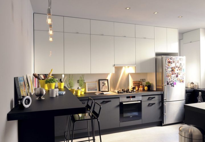 meuble cuisine suspendu plafond