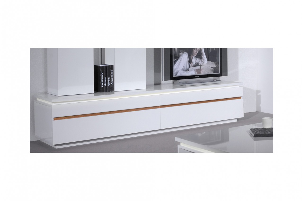 meuble tv bas blanc