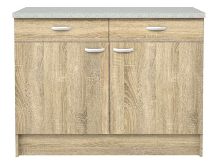 meuble bas cuisine 120 cm conforama