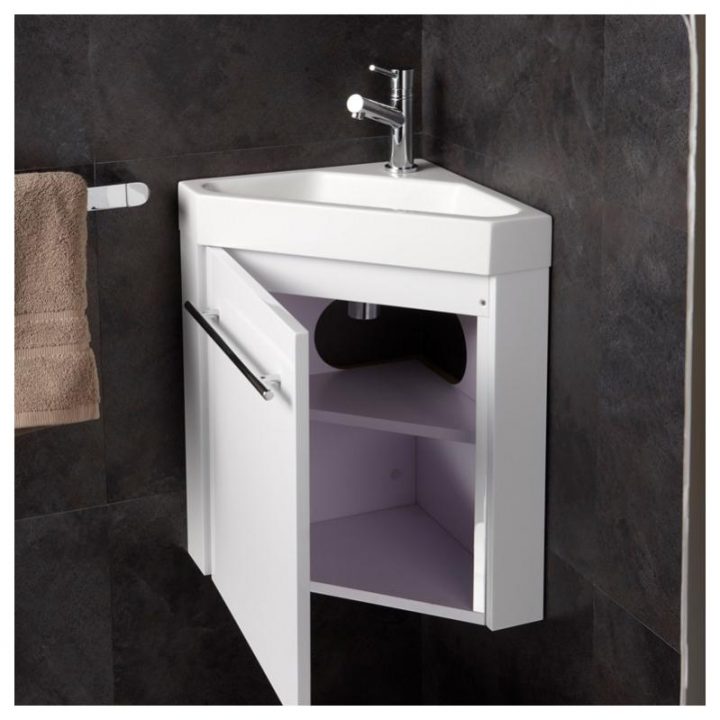 meuble lave main wc angle