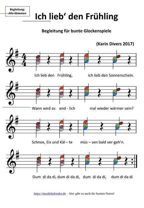 ich lieb den frühling gitarre