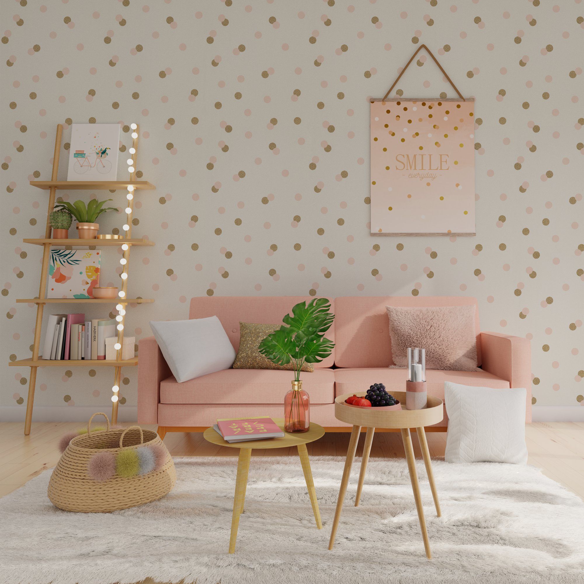 papier peint chambre fille 4 murs