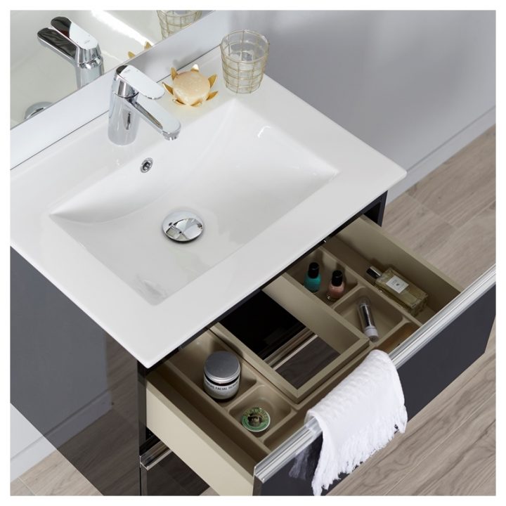 pied meuble salle de bain suspendu 35 cm