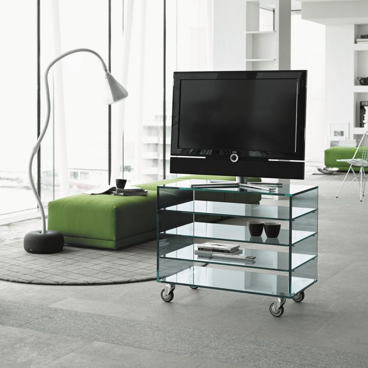 meuble en verre design