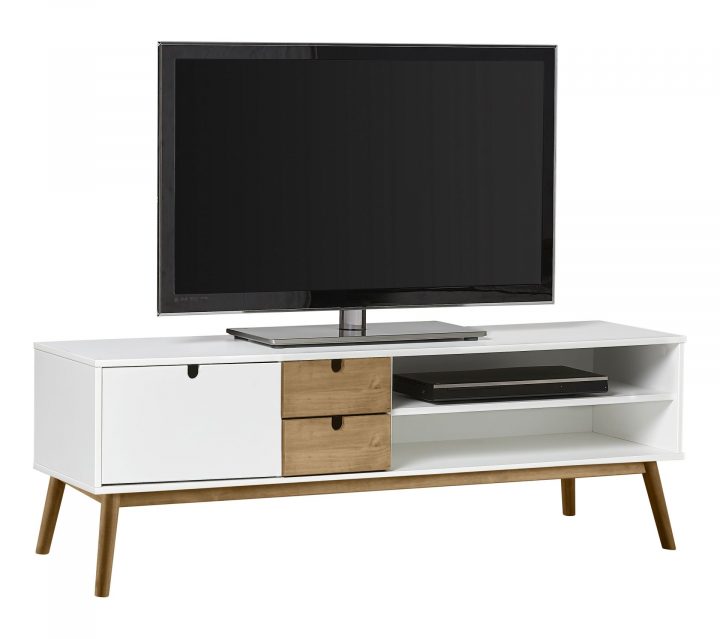 meuble télé scandinave blanc