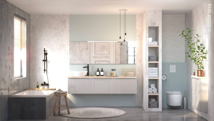meuble de salle de bain oskab