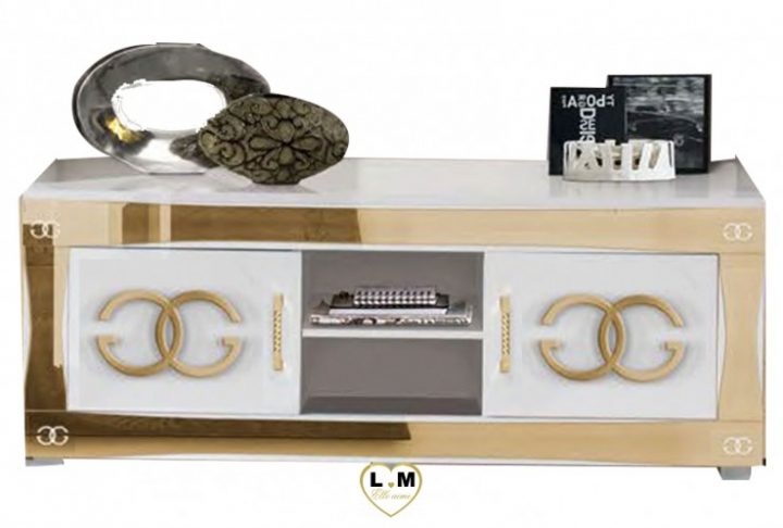 meuble blanc et or meuble blanc et or