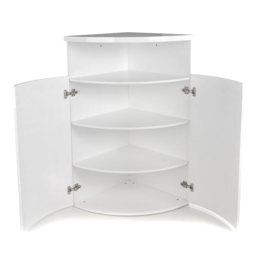 meuble d angle blanc laqué