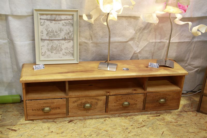 meuble en caisse de vin