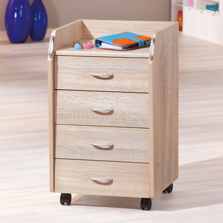 meuble de rangement sur roulettes