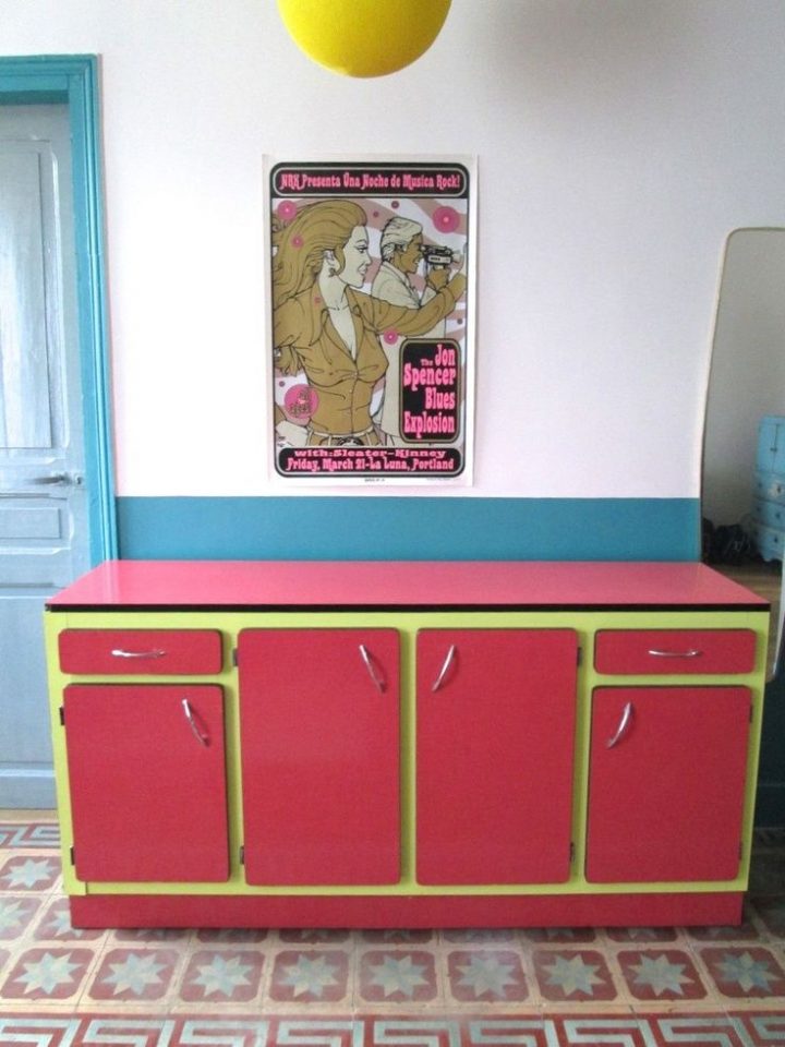 meuble cuisine vintage année 60