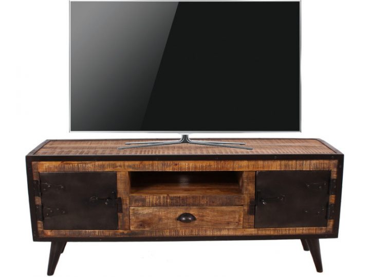 meuble tv bois et fer meuble tv bois et fer