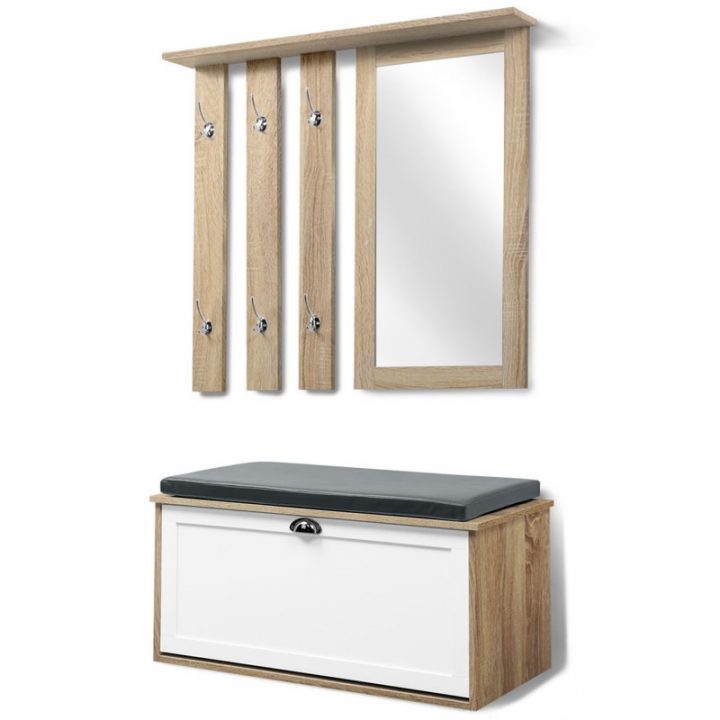 meuble d entrée blanc et bois meuble d entrée blanc et bois