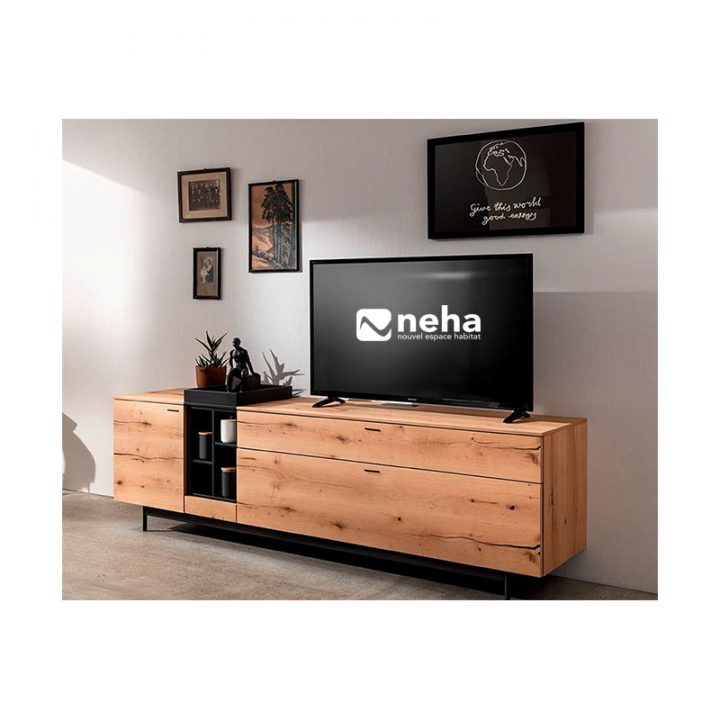 meuble en bois et metal