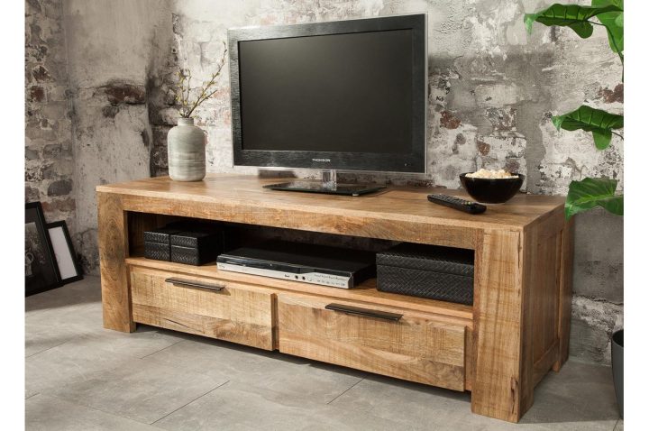 meuble de salon en bois massif moderne