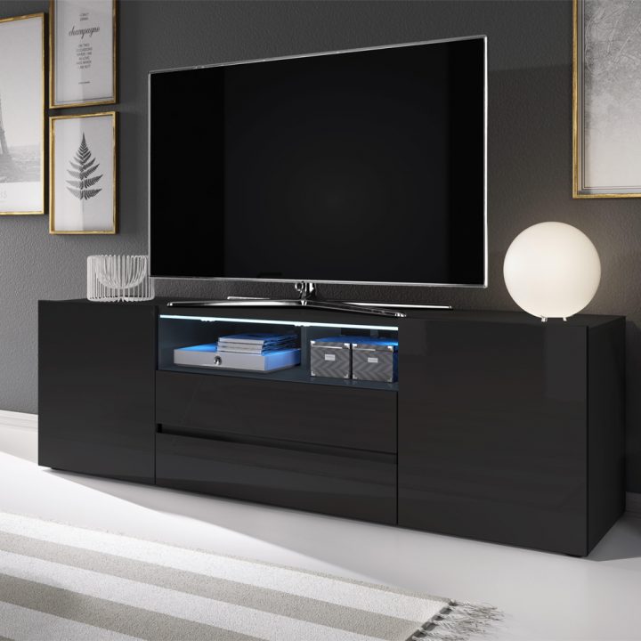 meuble tv design noir