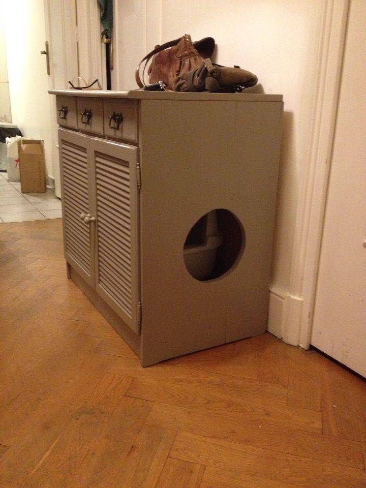 meuble avec litiere intégrée meuble avec litiere intégrée