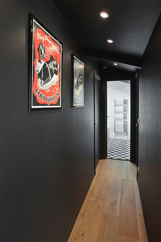 meuble entrée couloir noir